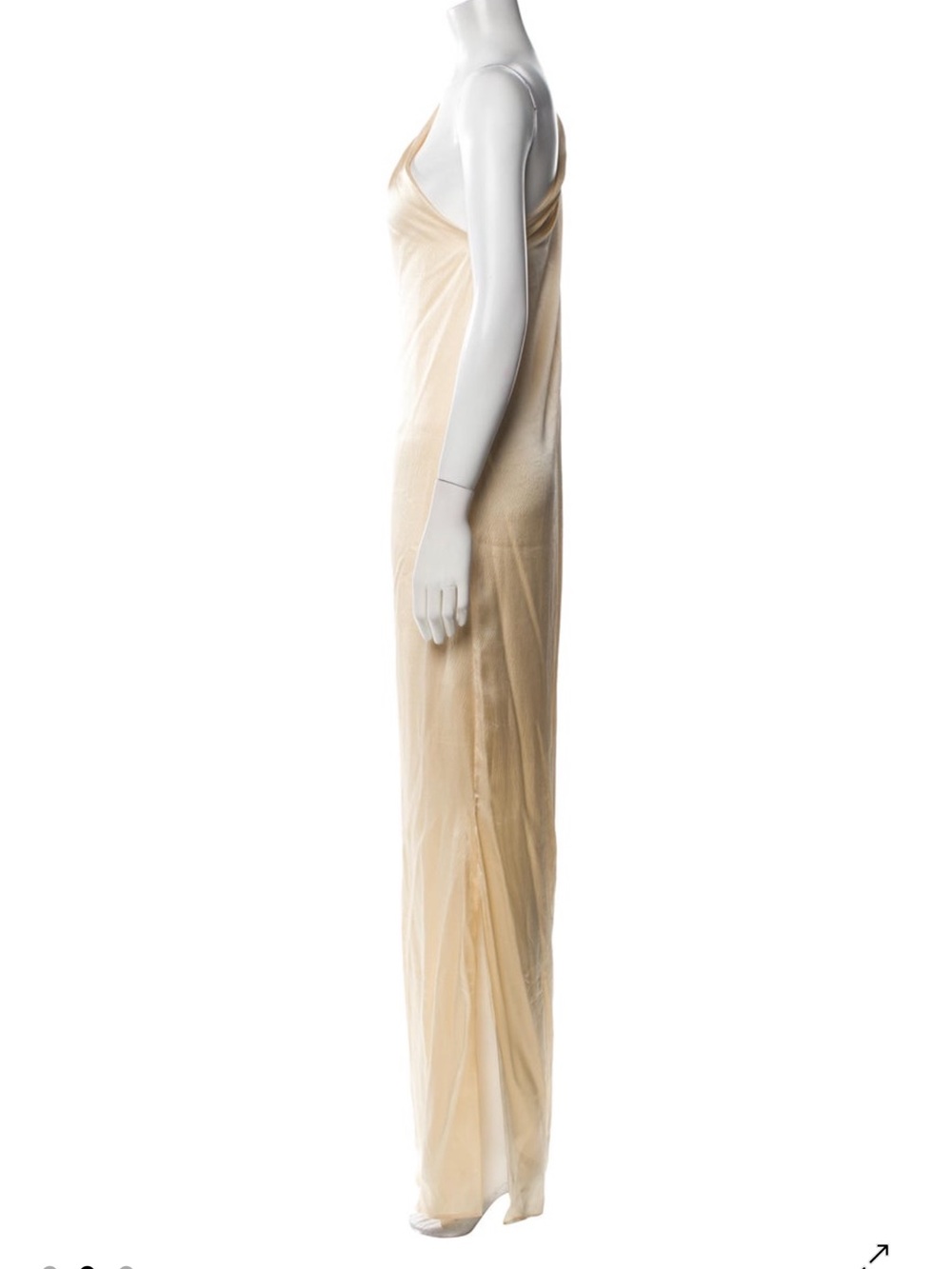 Johanna Ortiz 100% Silk Saree Way Of Life Maxi Dress Size 4 Ecru Elegant Classy - Picture 4 of 12